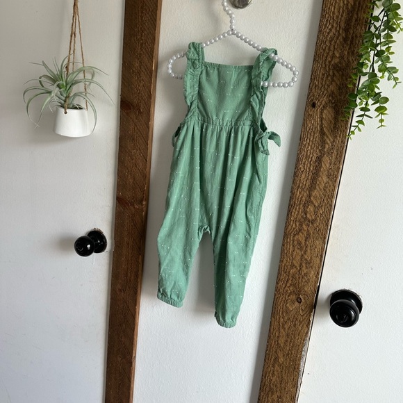 Cat & Jack Boho Muslim Romper One-Piece 12 Months Baby Girl Green Jumpsuit - Picture 14 of 16